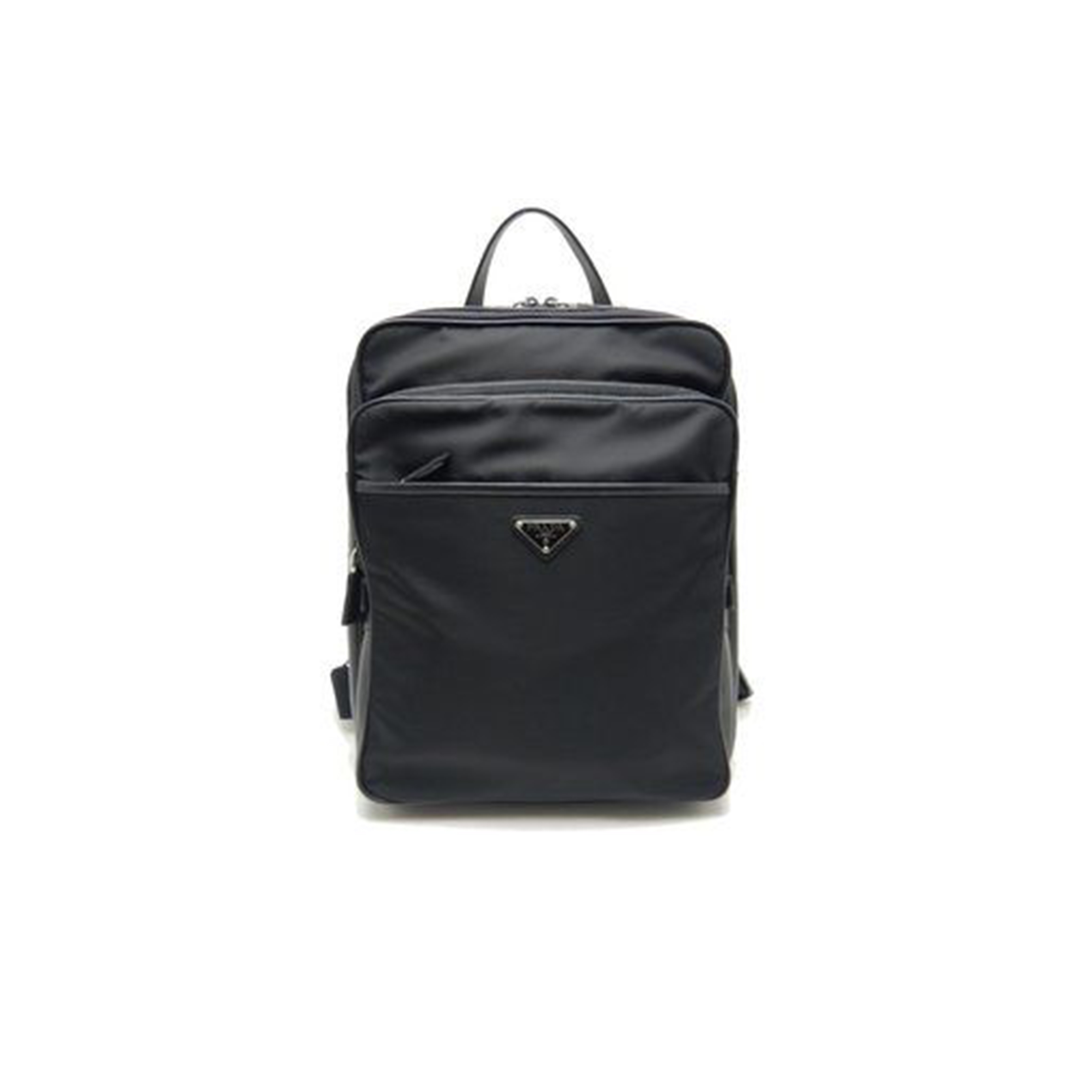 PRADA BLACK NYLON BACKPACK FOR MEN 2VZ064 (35*26*12cm)